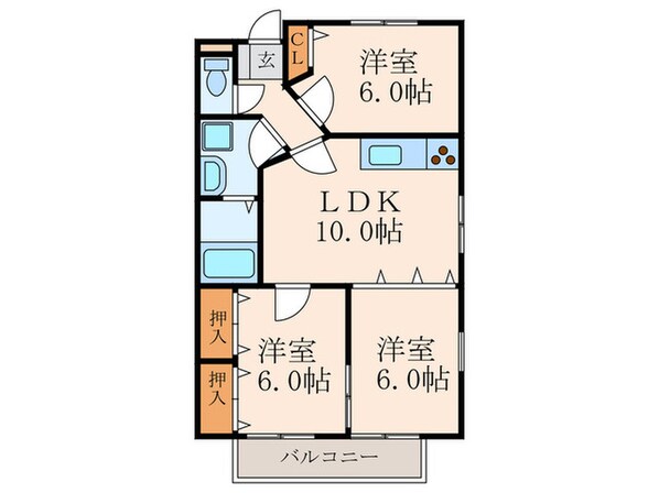 ボヌール守恒Ⅱの物件間取画像